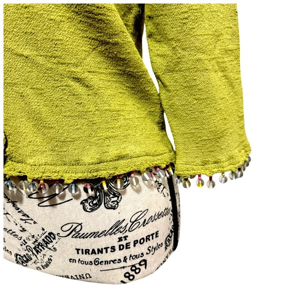 Vasari Women’s Cardigan With Fringe Details. Green. Medium NWT - Picture 10 of 12